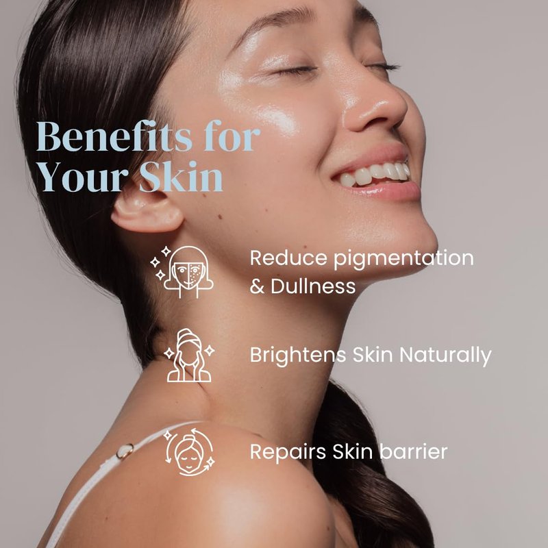 SKOHO Organic Vitamin C Face Serum with 98.932% Naturality | Reduces dark spots & Hyper Pigmentation | Licorice, Natural Peptides, Vitamin C | 30ml, Natural