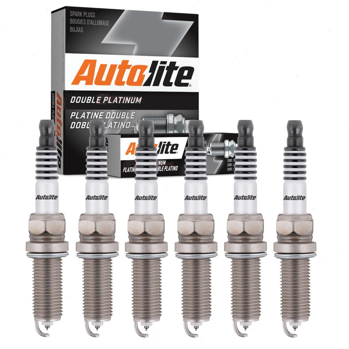 6 pc Autolite Double Platinum Spark Plugs compatible with Honda Pilot 2012-2019