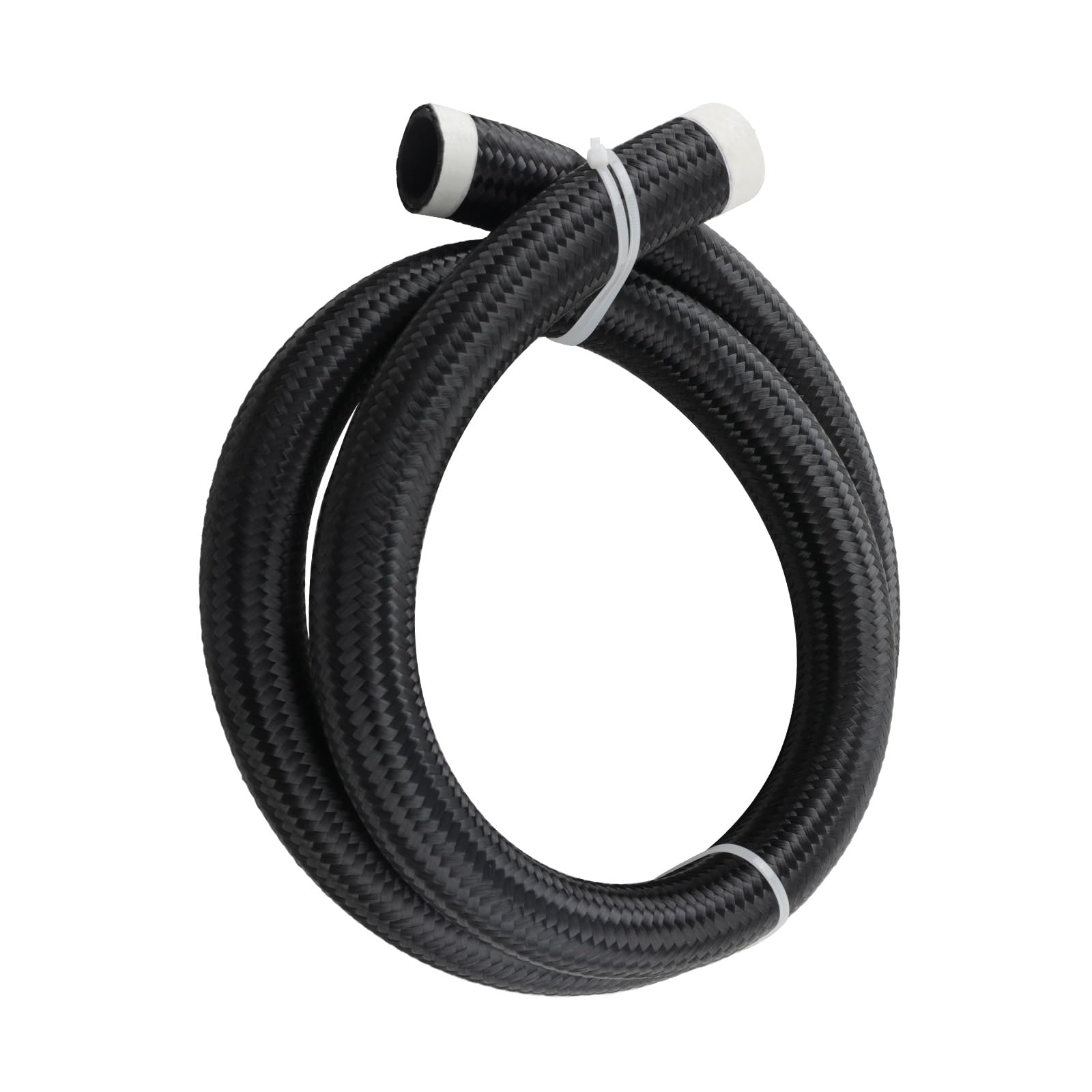 maXpeedingrods 20AN Hose Fuel Line, 20AN Transmission Cooler Line Nylon Braided CPE Rubber Oil Cooling Line, 20AN-5FT Oil Coolin