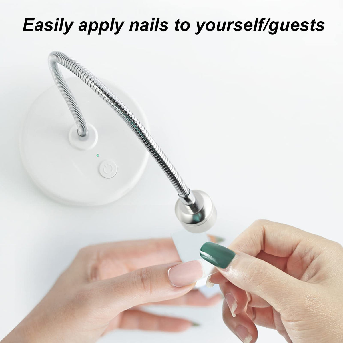 ciciglow for Nails, UV Led Nail Lamp, Led Lamp for Gel Nails with 1000Mah Battery 60S Timer for Home Nail Salons Nail Gel Quick Drying