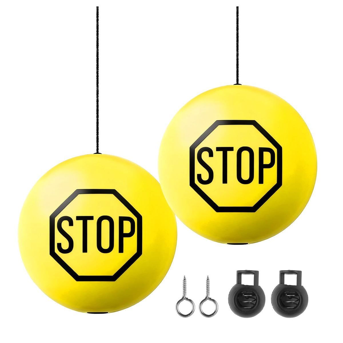 Vkqts 2Pcs Garage Tennis Ball Parking Aid,Anti-Collision Hanging Garage Parking Aids For Cars With 13Ft Rope,Universal Garages P