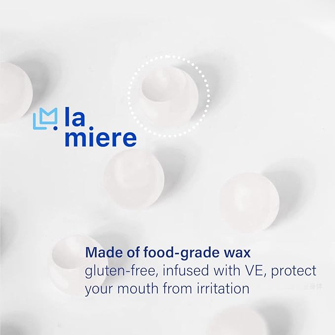 LA MIERE Orthodontic Wax for Braces Wax Dots 90 Individual Hygienic Packaging Dental Wax Unscented