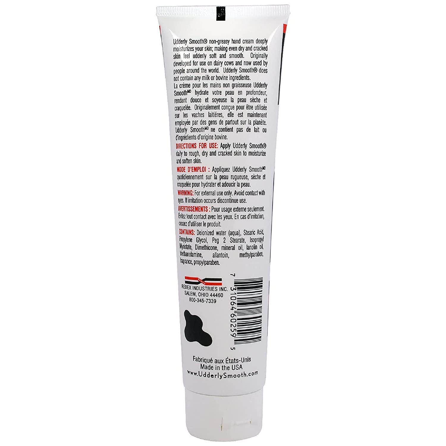 Udderly Smooth Hand Cream, Original Formula for Rough Dry Skin, Fast-Absorbing 24-Hour Moisturization, 4 oz (Pack of 6)