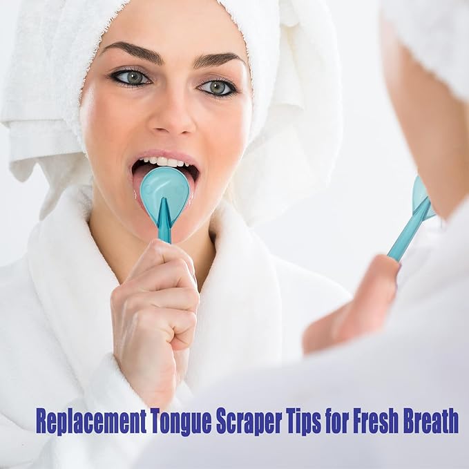 Tongue Scraper Attachment Replacement for Waterpik Water Flosser, Replacement Tips for Waterpik Water Flosser 6 PCS