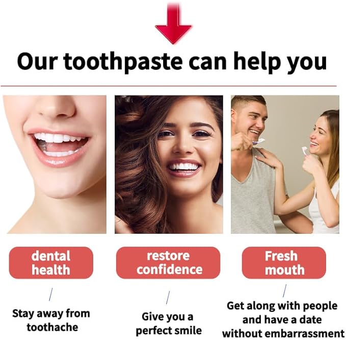 SP-8 Ultra Whitening Probiotics Toothpaste, Fresh Breath Deep Cleaning Care Oral Health.(1Pcs)