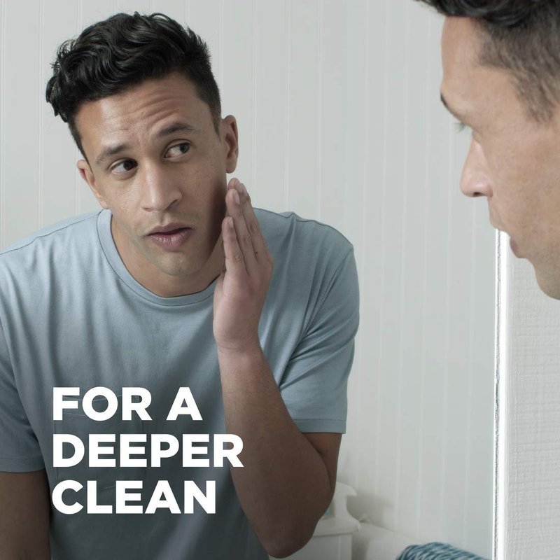 DOVE MEN + CARE Shower Tool 4 Count For Stronger, Healthy-Feeling Skin Active Clean Scrubs and Exfoliates for a Deeper Clean With Body Wash