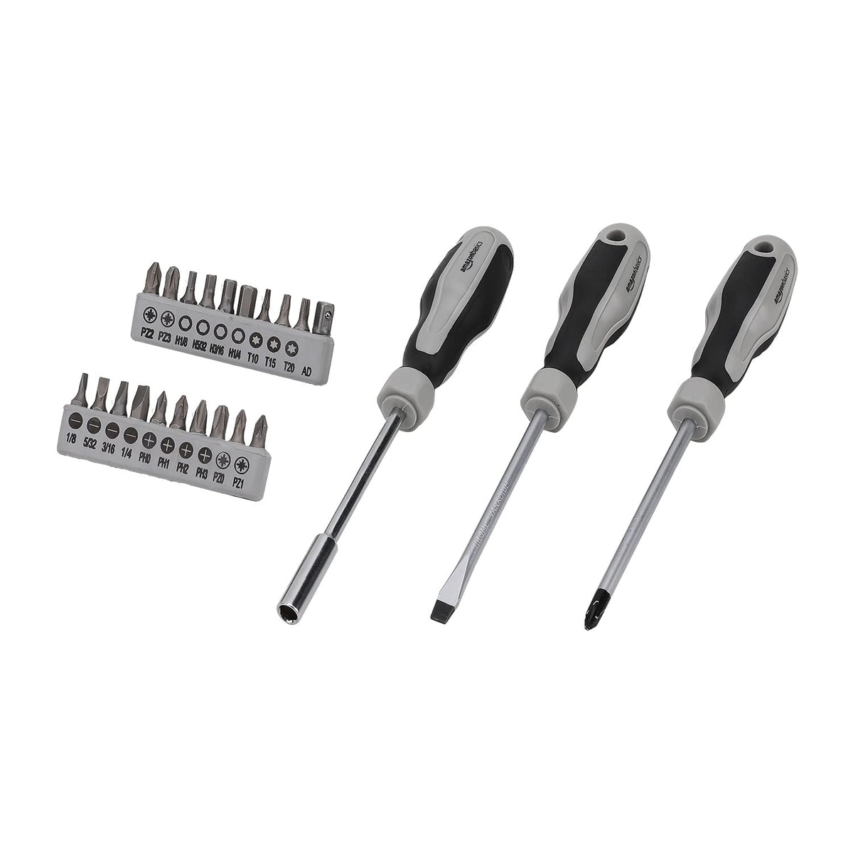 Amazon Basics 173-Piece General Household Hand Tool Set with Storage Case, Portable Tool Kit for Home Maintenance and Everyday Repairs