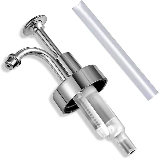 Soap Dispenser Pump Head, Replacement for 1.3in (33 mm) Neck Size Bottles, Rust Proof & Leak Proof for Soap Lotion Bottle Upcycling (Silver)