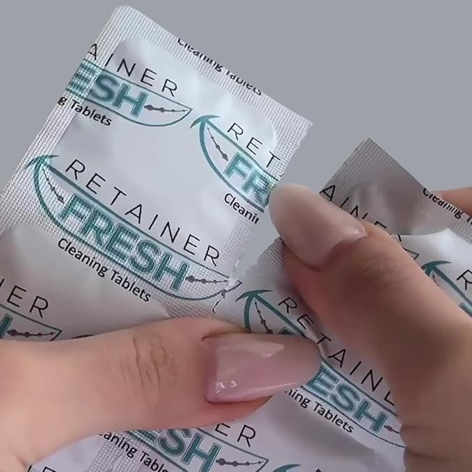 Retainer Cleaner Tablets - 36 Tablets 1 Month Retainer Fresh - Retainer Cleaning Tablets, Mouth Guard Cleaner, Denture Cleaner, Aligner Cleaner, Brite Retainer Tablets