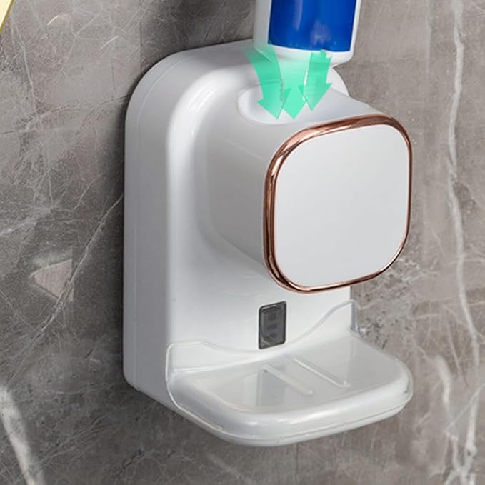 GLEAVI Toothpaste Squeezer Tool Electric Dispenser Squeeze Mount Toothpaste Holder