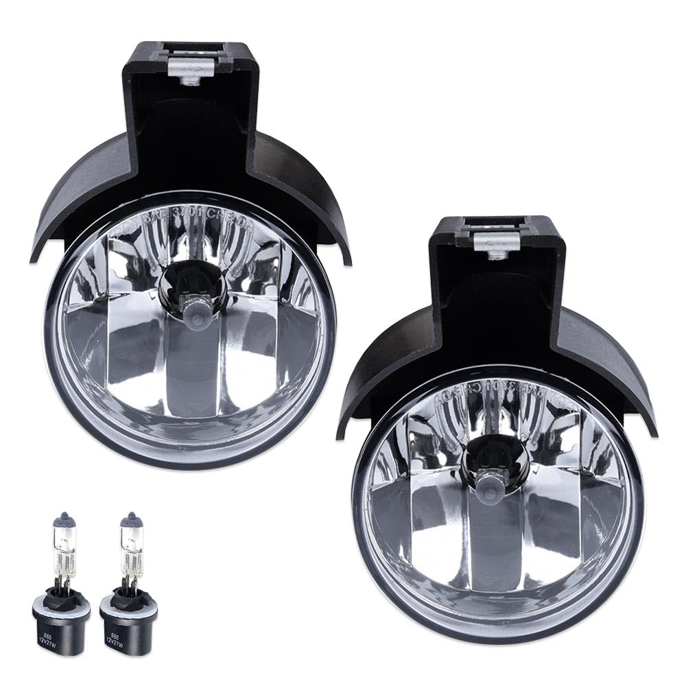 ALLGOOD Fog Lights w/Bulbs, Compatible with Dodge Durango Dakota 1998-2000, Clear Lens Front Bumper Driving Fog Lights Lamps 1Pa