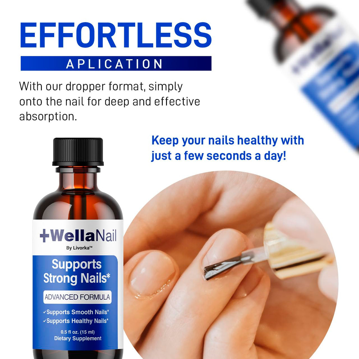 (2 Pack) WellaNail Drops - Official Wella Nail Advanced Liquid Drop Supplement - Maximum Strength, All Natural WellaNail Premium Support for Overall Health & Wellness Reviews, 2 Bottles for 2 Months