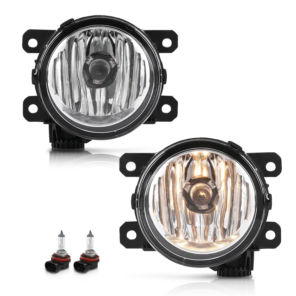 G-PLUS Fog Light Lamp Set Left Right Compatible with Ram Promaster 1500 2500 3500 2014 2015 2016 2017 2018 2019 2020 2021 2022 A