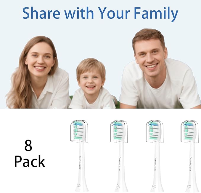 Replacement Toothbrush Heads for Philips Sonicare Replacement Heads, Replacement Brush Head Compatible with Phillips Sonicare Electric Toothbrush, 8 Pack