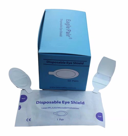 50 Pairs for Eyebrow Beauty Client Use Laser IPL LED Disposable Eye Patch 190-11000nm OD7+ Eye Patches Shield Pads Protective Pads