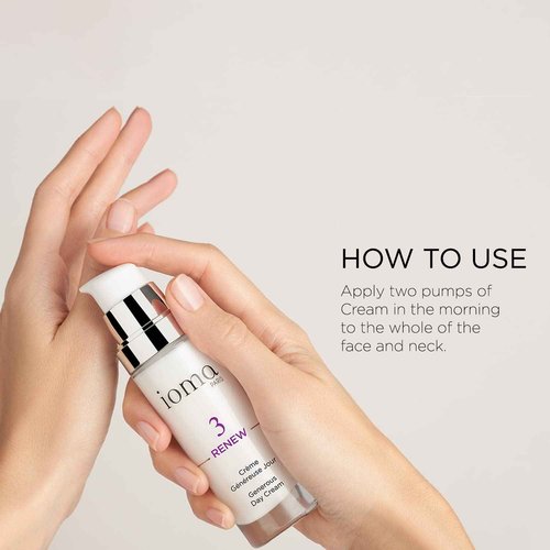 IOMA Paris Generous Day Cream, Anti-Aging and Antioxidant Face Cream that Fights Wrinkles and Firms Skin, 30 ml