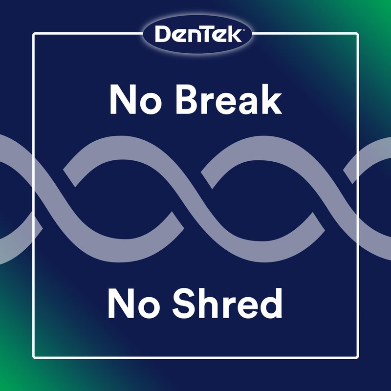 DenTek Advanced Clean Floss Picks with No Break & No Shred Dental Floss, Plaque Remover, 150 Count, Pack of 6