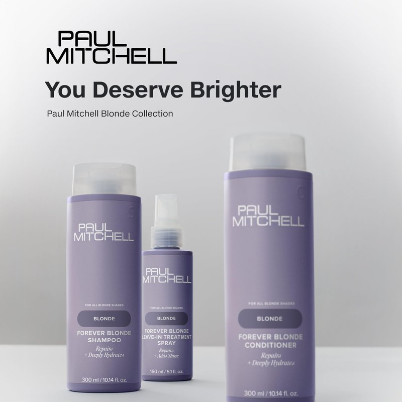 Paul Mitchell Forever Blonde Leave-In Treatment Spray, Repairs + Adds Shine, Ideal For Bleached + Lightened Hair, 5.1 fl. oz