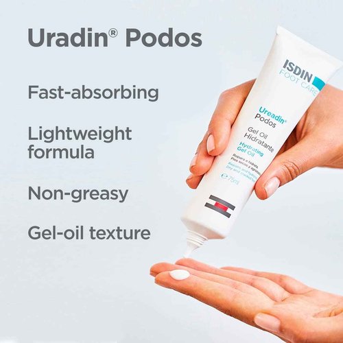 ISDIN Hydrating Bundle for Dry Skin & Hydrating Foot Cream with 10% Urea - Uradin Lotion 10 and Uradin Podos