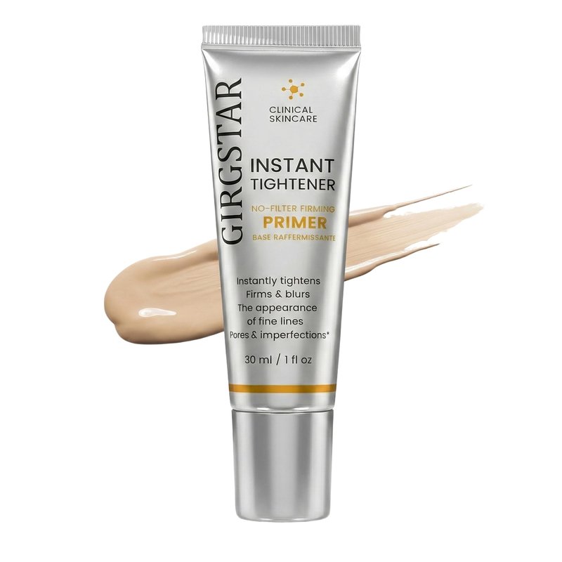 Girgstar Instant Face Blurring & Firming Primer for Face Before Makeup - Perfection Tightener Visibly Smooths the Look of Fine Lines, Wrinkles & Pores - Grips Makeup for Long Wear & Shine Control