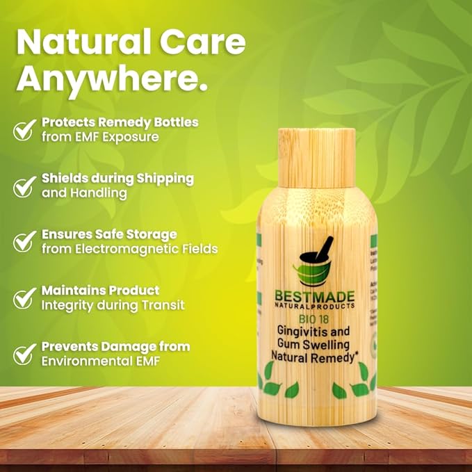 Bestmade Natural Gingivitis Remedy BIO18 - Boost Oral Health Naturally, Fight Halitosis, Support Healthy Gums, Extra Strength Mineral Cell Salts, Alternative to Over-The-Counter Products, 350 Pellets