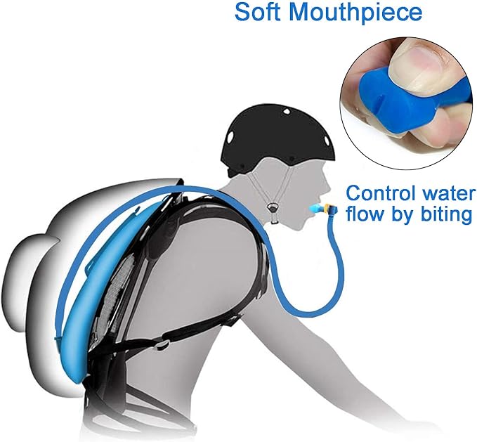 Bite Valve Replacement Mouthpiece Fit for Hydration Pack Bladder Water Backpack and Most Brands(4-Pack), with Shutoff Valve and Tube O-Ring
