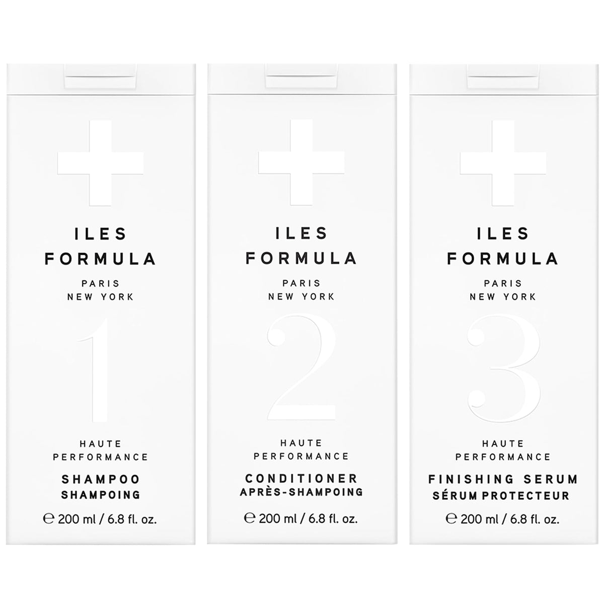 ILES FORMULA Signature Collection Discovery Set – Hydrating Trial Size Shampoo & Conditioner w/Sample Finishing Serum Blow Dry Cream for Dry, Damaged, Frizzy Hair - Salon Grade Hair Care Sampler