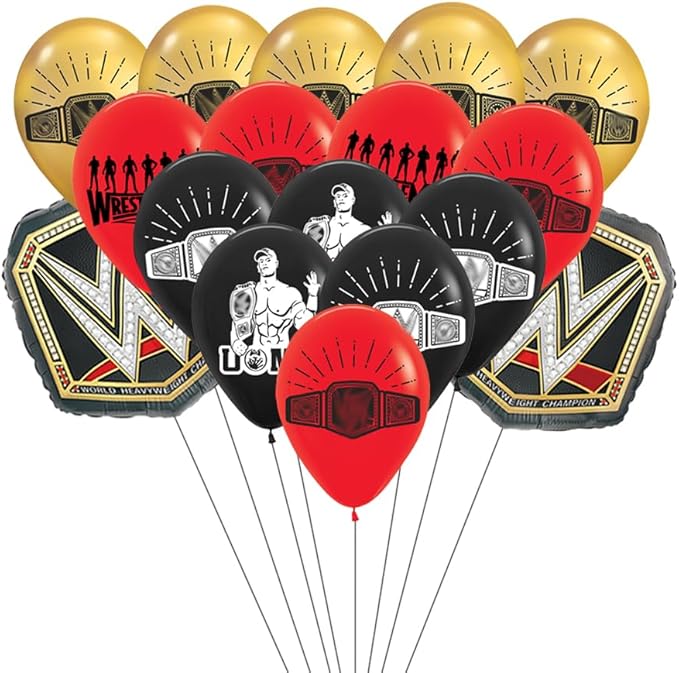 Wrestling Balloons Wrestling Birthday Decorations Wrestling Boxing Match Party Supplies Boxing Theme Favors Balloon-17pcs