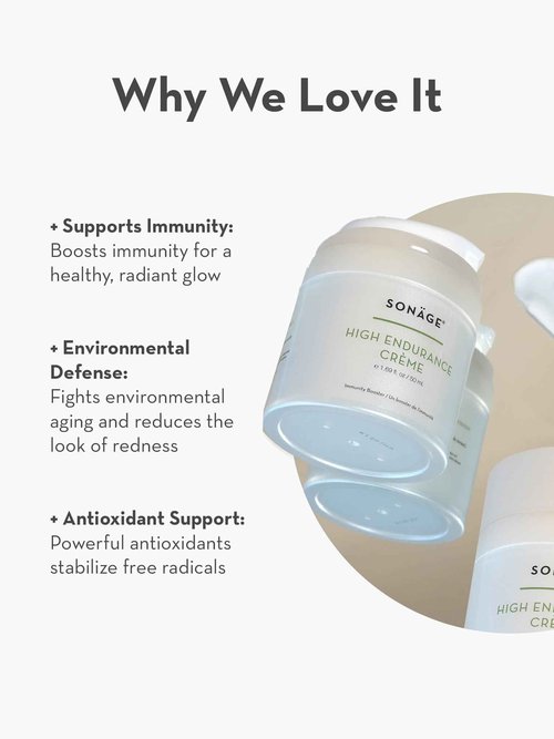 SONAGE High Endurance Cream: Anti-Aging Moisturizer | Firming Night Cream Soothes Redness