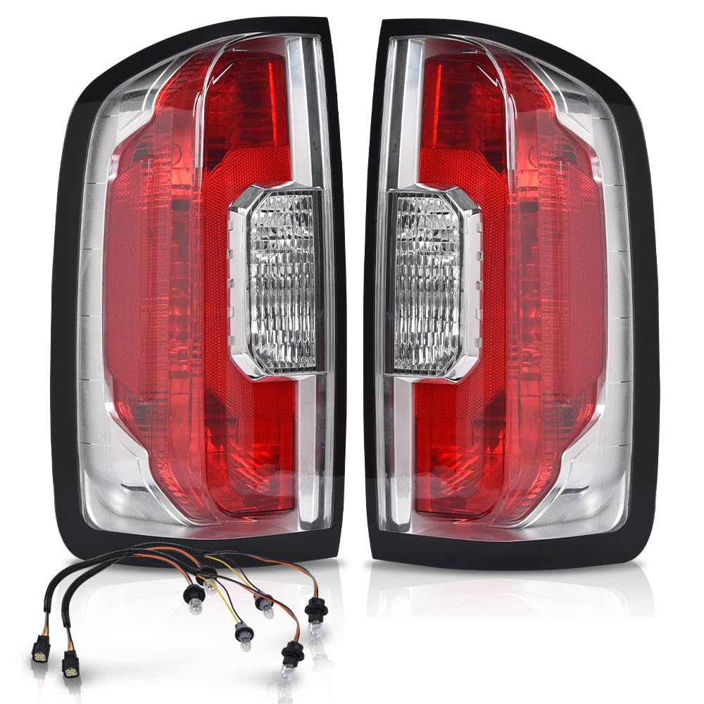G-PLUS Tail Lights Assembly Rear Brake Lamps Compatible with GMC Canyon 2015-2022 w/Bulbs Luces Traseras GM2801273 GM2800273