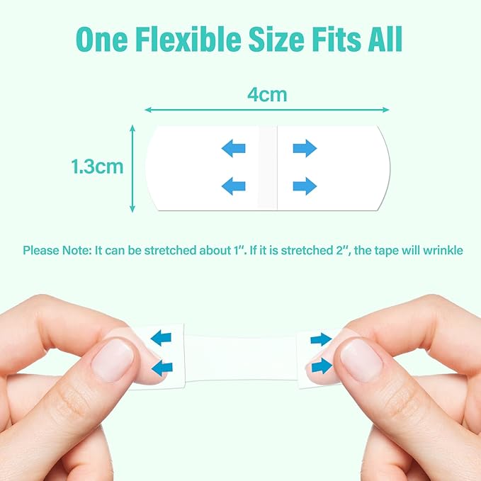 Neck Tape Lifting Invisible, Face Lift Tape Instant Facelift Under Makeup, V Edge Patches Skin Lifter Tapes for Turkey Neck, Loose Sagging Skin, Wrinkle, Jowl, Eye, Double Chin (1 Count (Pack of 200))