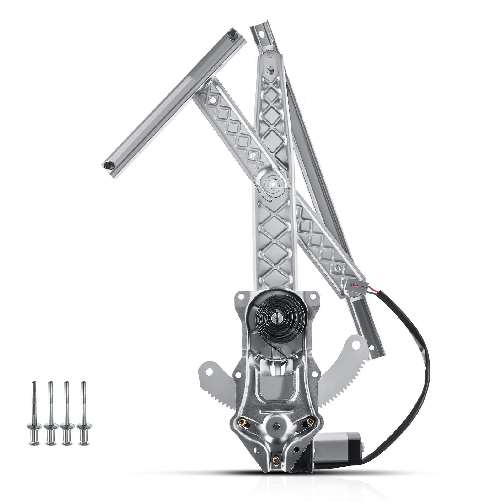 YHTAUTO Front Passenger Side Power Window Regulator With 2-Pin Motor Assembly for Ford Expedition 1997-2002, F-150 2001 & Lincol