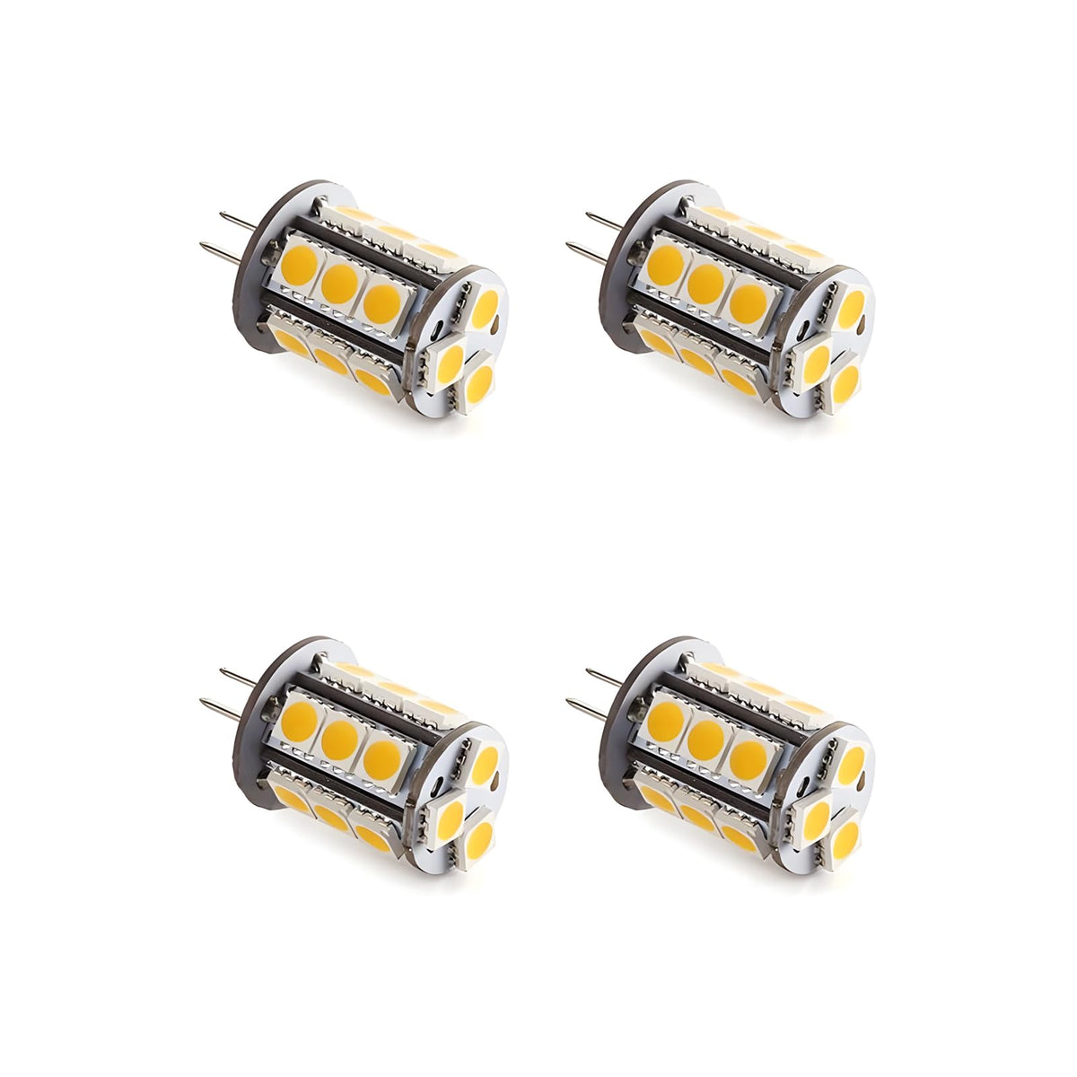 Makergroup T3 G4 Bi-pin LED Light Bulbs, 12VAC/DC Low Voltage 3Watt Daylight White 6000K for Outdoor Landscape Lighting Path Deck Step Paver Driveway Lights 4-Pack