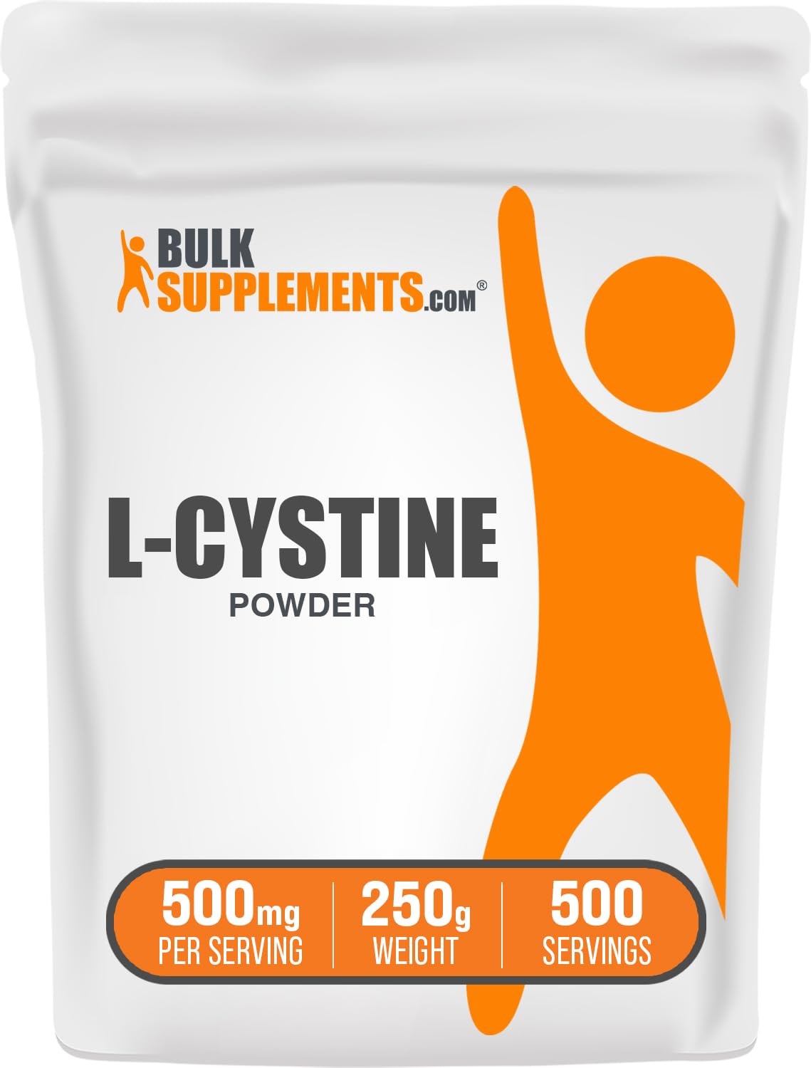 BulkSupplements.com L-Cystine Powder - L-Cystine 500mg, L-Cystine Supplement, Amino Acid Supplement - for Immune Support, Gluten Free, 500mg per Serving, 250g (8.8 oz) (Pack of 1)