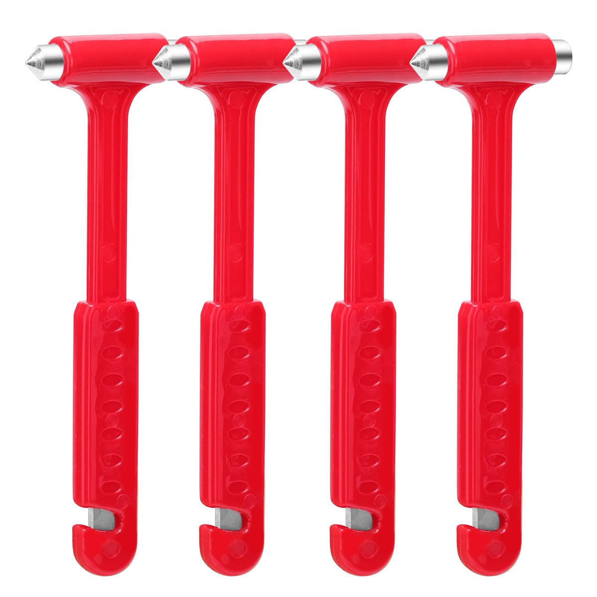 LenDLY 4-Pack Car Glass Window Breaker and Seatbelt Cutter, Emergency Escape Tool for Vehicle, Safety Hammers with Compact Dual-