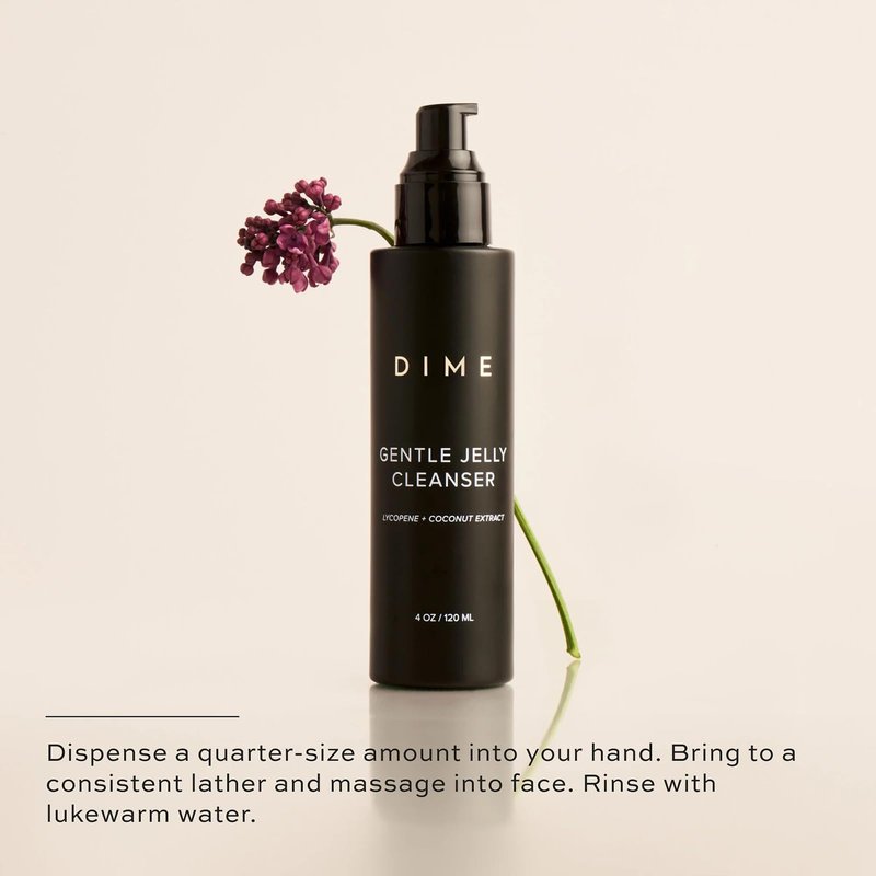 DIME Beauty Gentle Jelly Cleanser, Hydrating Facial Cleanser and Makeup Remover with Vitamin E, Face Wash for Sensitive Skin, 3 oz (90 ml)
