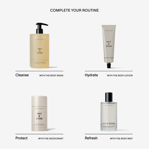 Salt & Stone Body Mist + Body Lotion Bundle | Santal & Vetiver