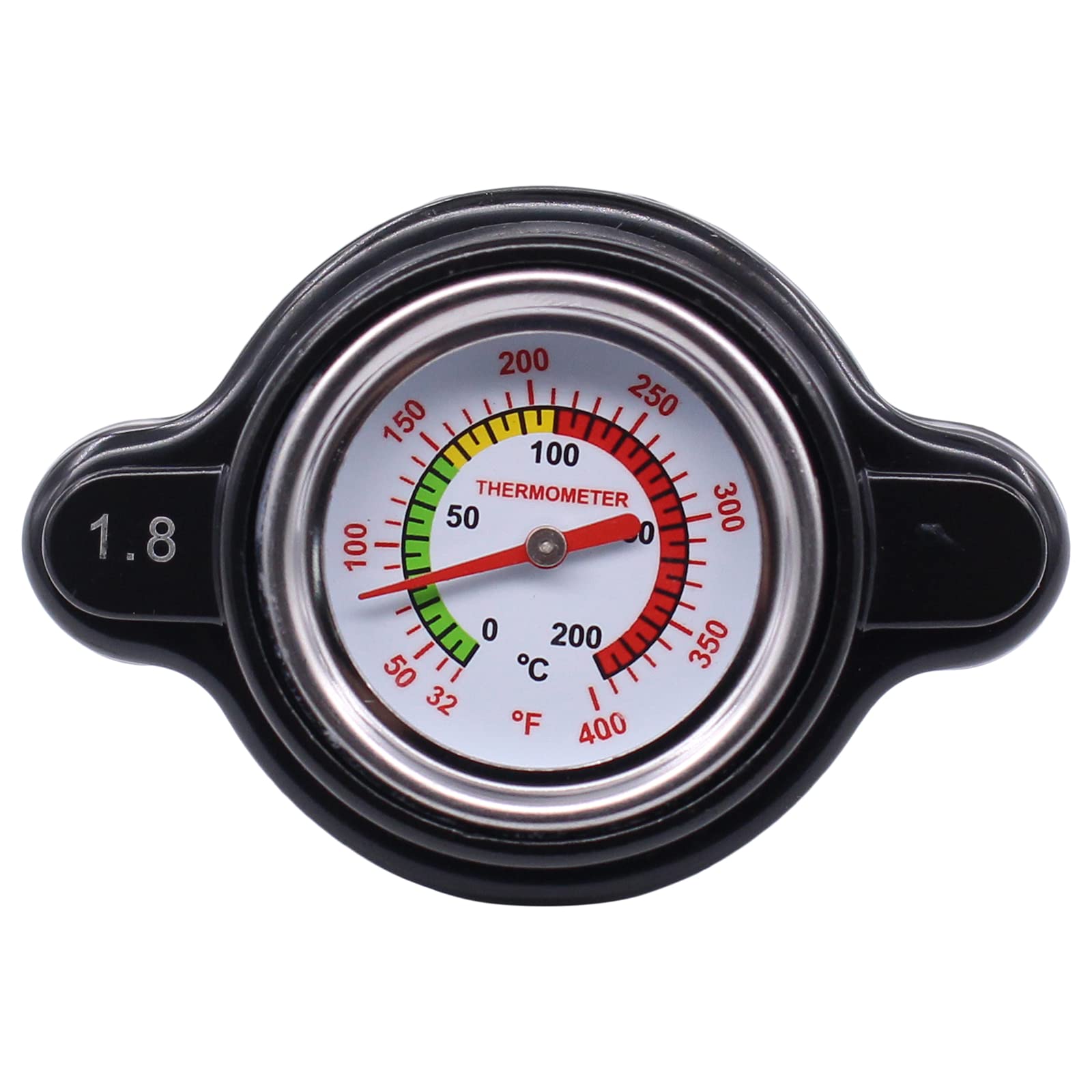 Motoku High Pressure Radiator Cap With Temp Gauge 1.8 Bar For Honda Cr125R Cr250 Cr500R Cr80 Cr85 Crf250L Crf450R Trx450R Ranche