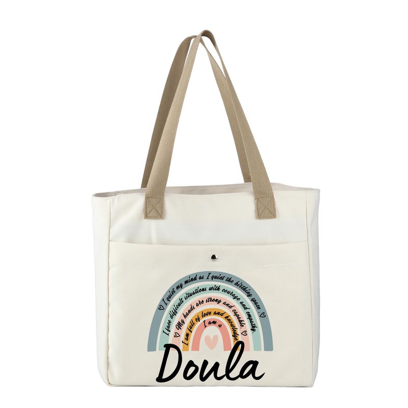 WCGXKO Doula Thank You Gift Doula Definition Gift Doula Zipper Pouch Cosmetic Bag (Doula TB)