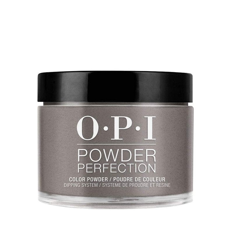 OPI Powder Perfection Suzi & the Arctic Fox Opaque Dark Gray Crème Nail Dipping Powder Acrylic Alternative