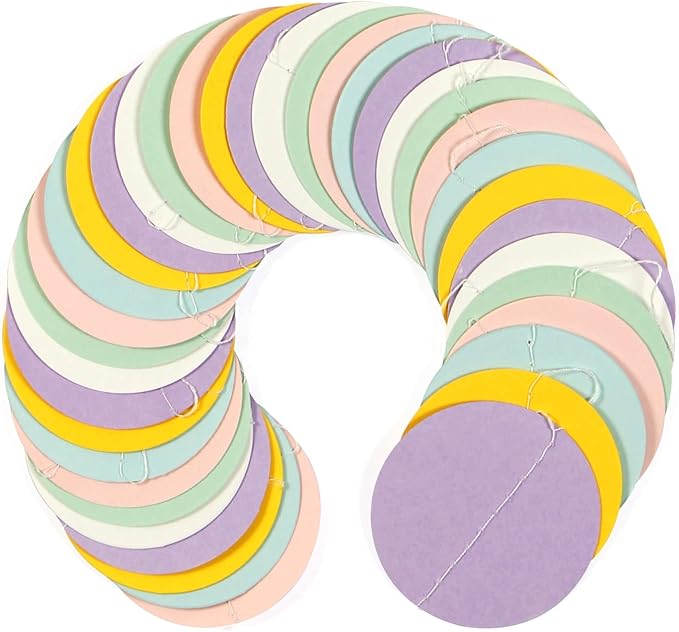Pastel-Rainbow Party-Decorations Supplies Streamers Garland - 52Ft Baby Shower Boy Girl Birthday Wedding Hanging Paper Banner Backdrop Decor Lasting Surprise