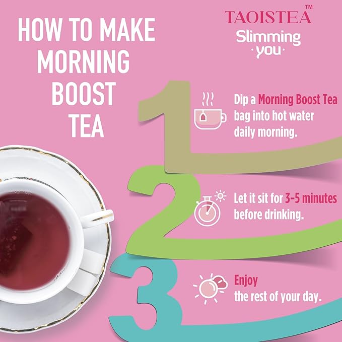 TAOISTEA 14 Day Detox Tea for Weight Loss, Body Cleanse, Metabolism Boost - Morning Boost and Night Cleanse Teas