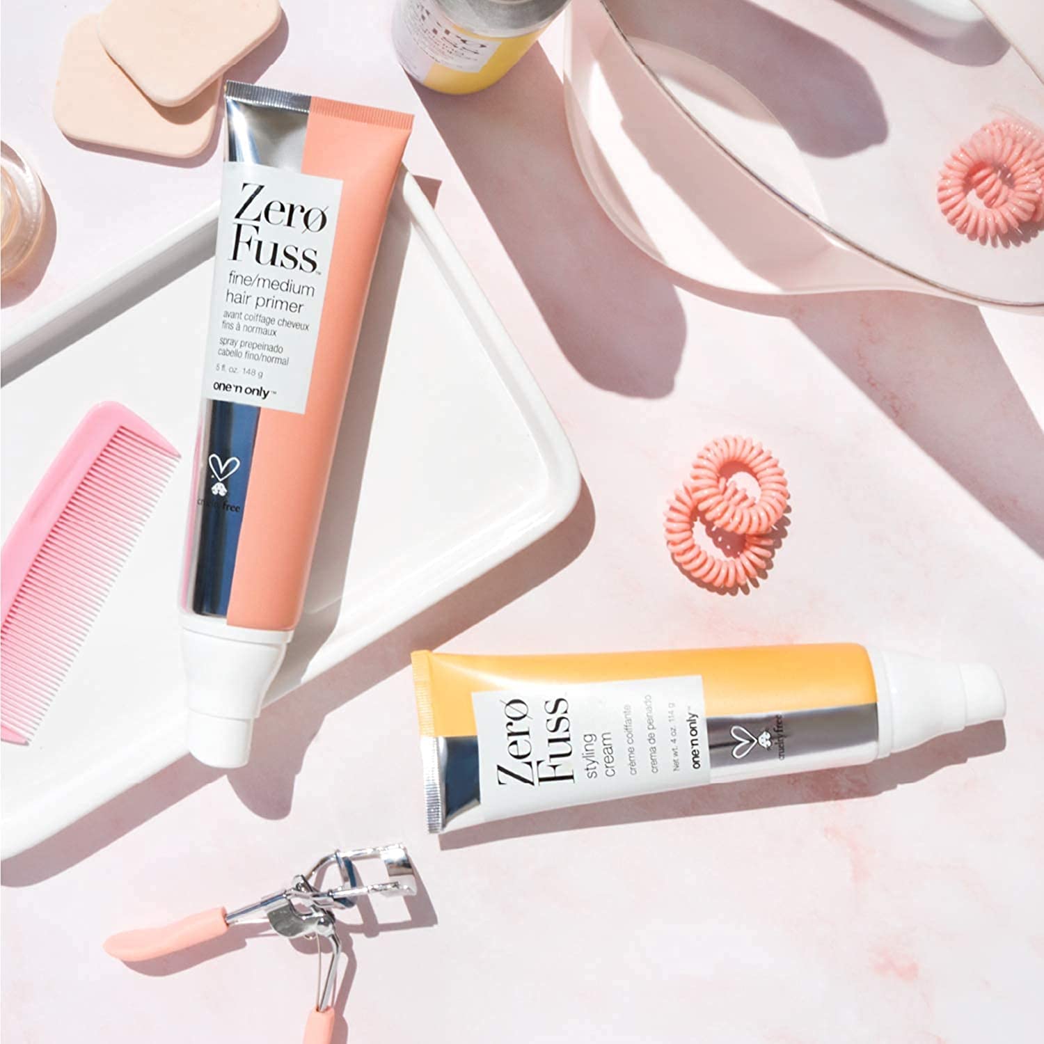 One 'N Only Zero Fuss Fine to Medium Hair Primer, Leave-in Spray, Detangles and Smooths, Weightlessly Conditions, Humidity Resistant, Tames Frizz, No Heat Required, 5 Fl. Oz