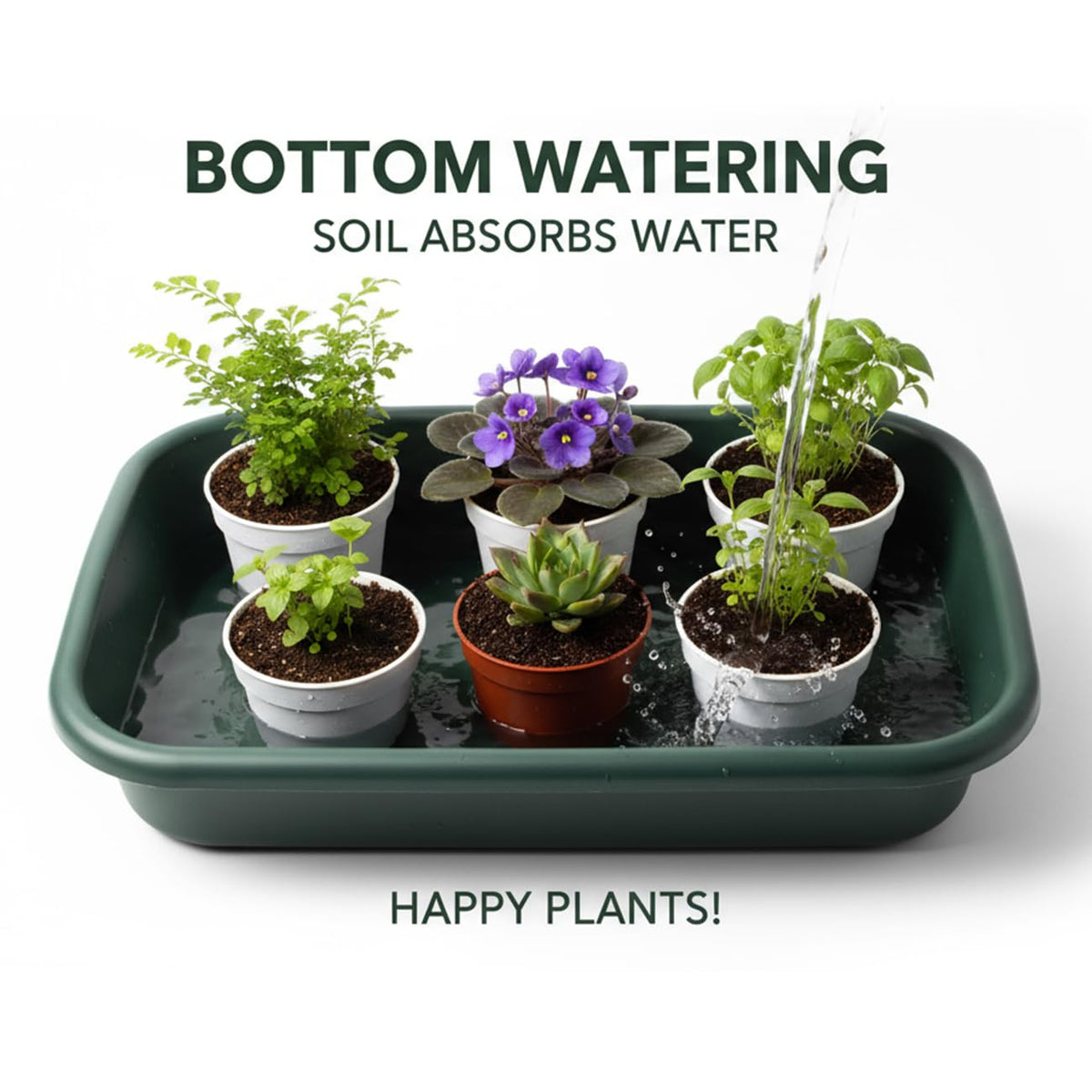2-Pack Plant Potting Tray– MultiFunctional Large Heavy-Duty GardenTidy Tray