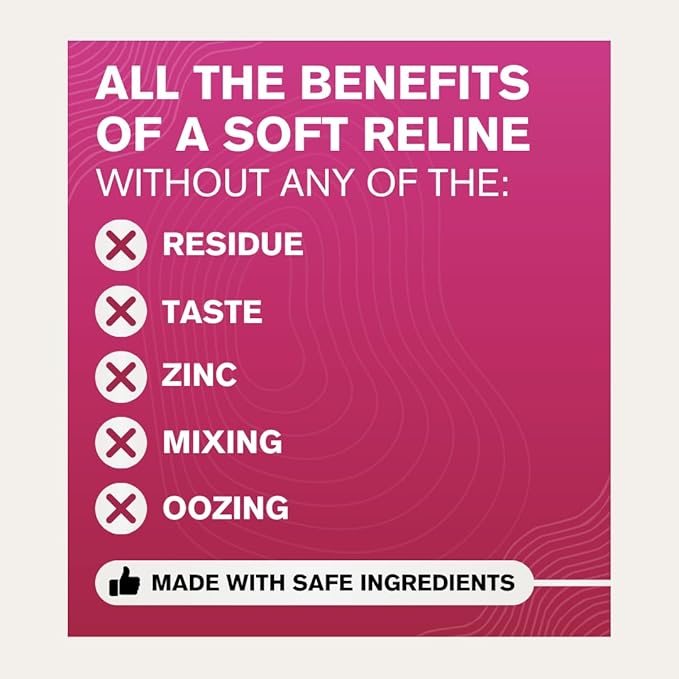Cushion Grip Thermoplastic Denture Adhesive, 0.35 oz Travel Size (Pack of 5) – Refits and Tightens Loose Dentures for Up to 4 Days | Non-Glue, Zinc-Free, Waterproof Formula, Acts Like a Soft Reliner