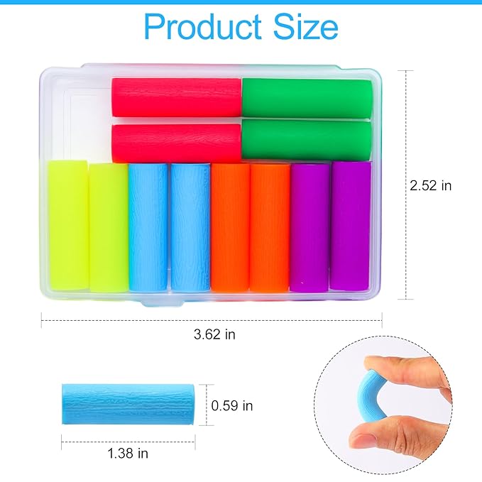 12PCS Aligner Chew, Aligner Trays Chompers for Invisalign, Orthodontic Chompers Retainer Trays Seaters with Travel Carrying Case (Black)