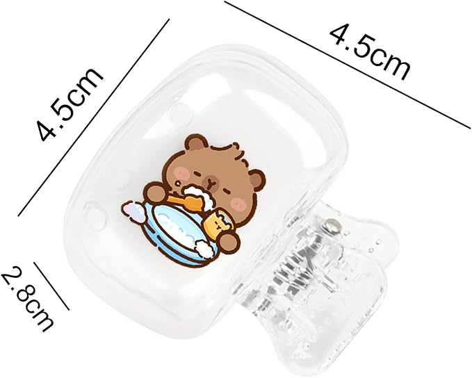 Upgrade Travel Toothbrush Head Covers Toothbrush Protector Cap Brush Pod Case Protective Portable Plastic Clip for Household Travel, Bathroom, School, Camping, Business (C, 2 Pack)
