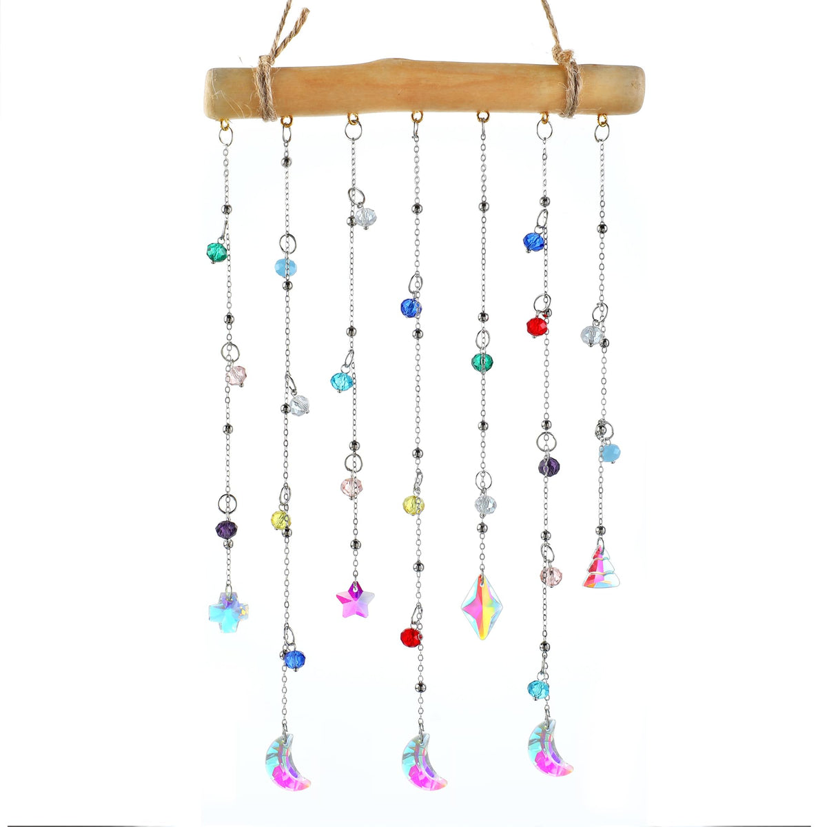Crystal Suncatcher Wind Chime Rainbow Maker Hanging Window Decor