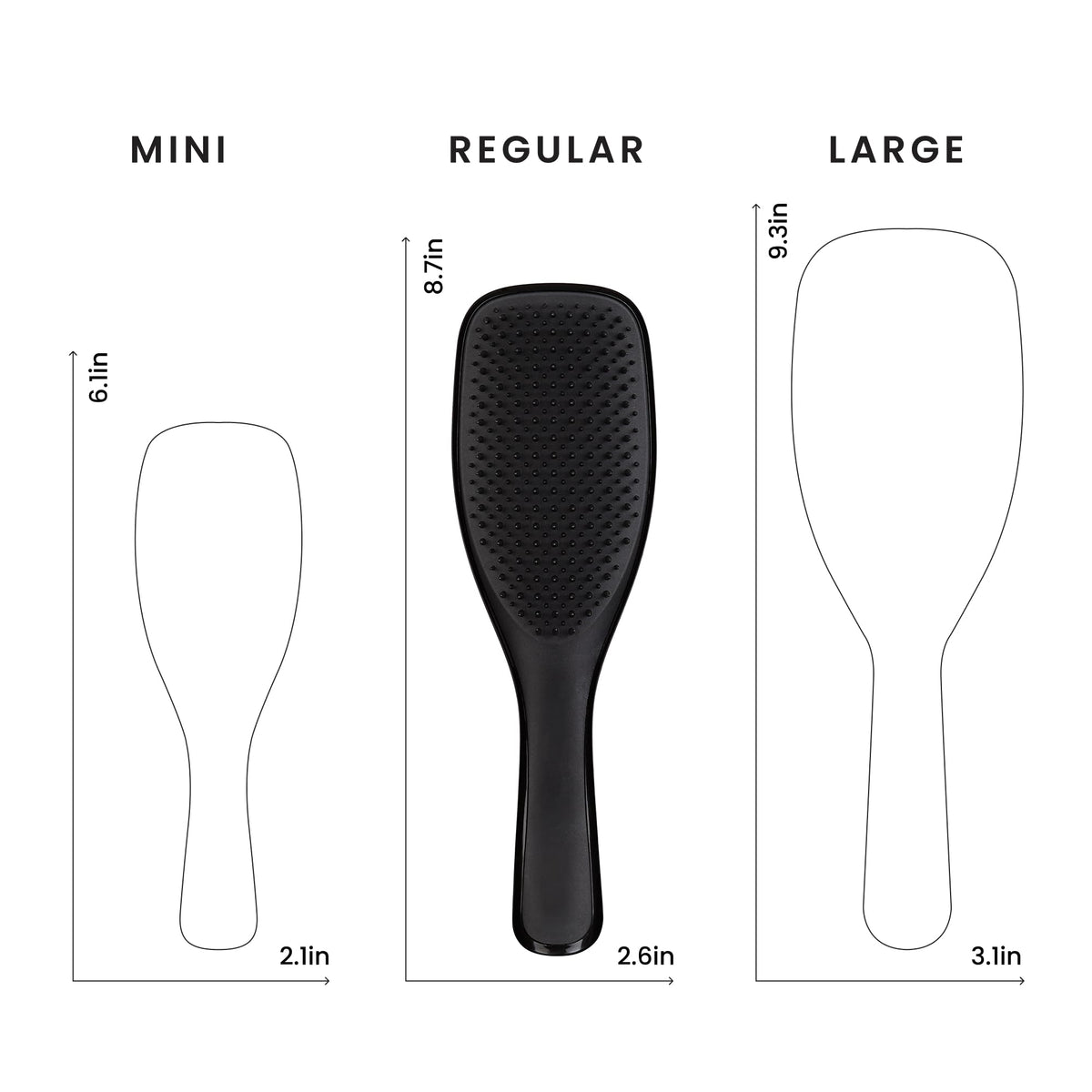 Tangle Teezer Ultimate Detangler Brush, Straight to Wavy, Liquorice Black