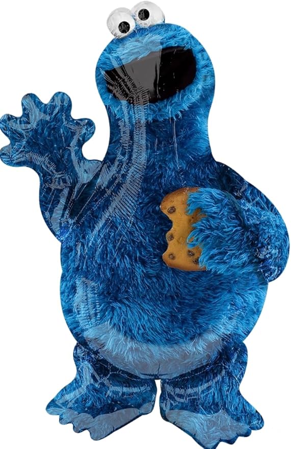 Sesame Street Cookie Monster 1st Birthday Party Supplies Balloon Bouquet Decorations